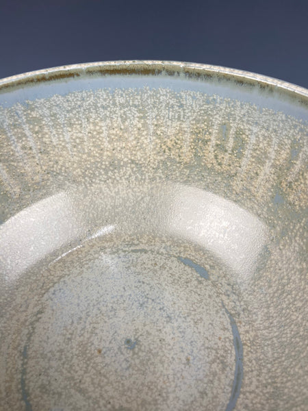 Large Dotted Serving Bowl, Light Blue Firefly