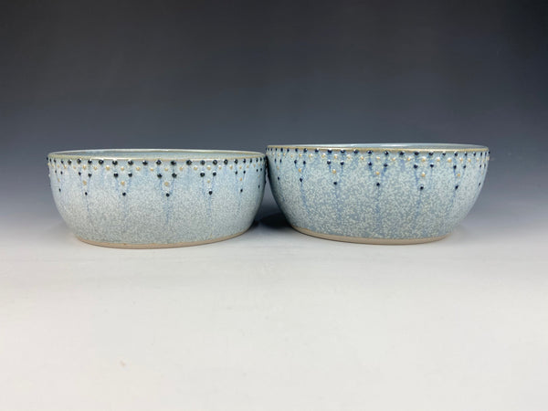 Dotted personal bowl set, light blue Firefly