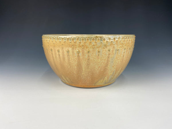 Large Dotted Serving Bowl, Marigold Firefly