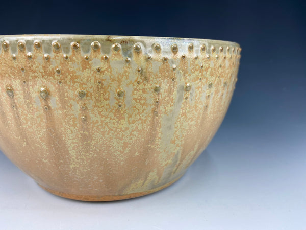 Large Dotted Serving Bowl, Marigold Firefly