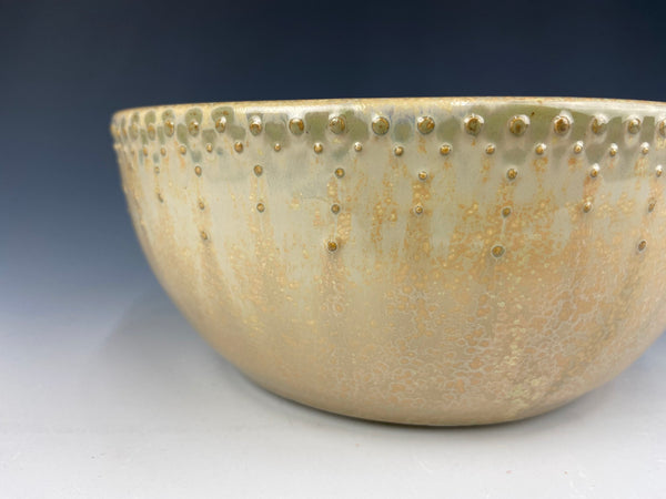 Small Dotted Serving Bowl, Marigold Firefly